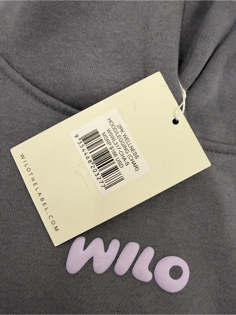 NWT Wilo the Label exclusive grey hoodie 🩶💜 - Picture 4 of 5